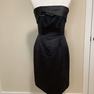 Lela Rose Black Strapless Dress
